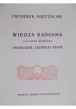 Wiedza Radosna Reprint z 1911 r.