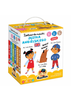 CzuCzu Zestaw do nauki języka angielskiego dla dzieci 1, 2, 3