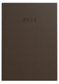 Kalendarz 2024 książkowy A5 Standard DTP brązowy