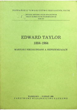 Edward Taylor 1884 1964