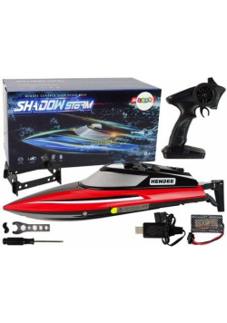 Motorówka R/C 2,4G czerwona 20-25 km/h
