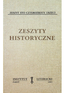 Zeszyty historyczne zeszyt 143