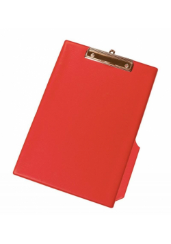 Clipboard A4 PCV z klipsem czerwony