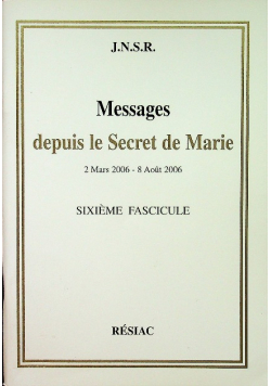 Messages Depuis Le Secret De Marie