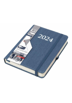 Kalendarz 2024 B6 dzienny Jazz jeans