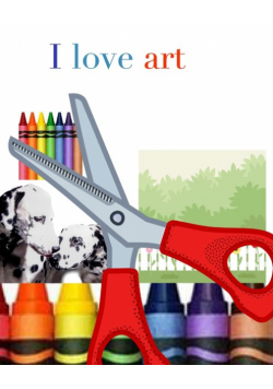 I love art  mixed medium creative  blank coloring book 324 pages 8x10