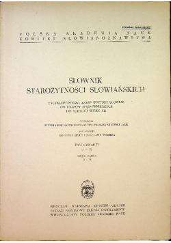 Słownik starożytności słowiańskich Tom IV Część 2