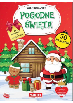 Kolorowanka z naklejkami. Pogodne święta