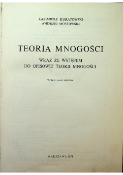 Teoria mnogości