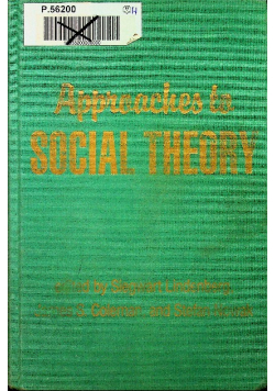 Approaches to social theory