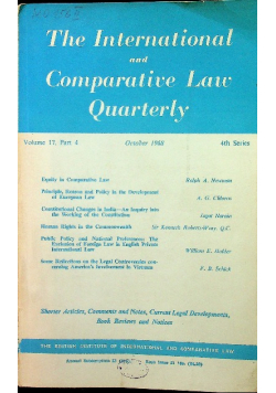 The international and comparative law quarterly