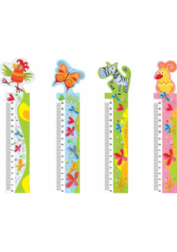 Linijka z tabliczką mnożenia 3D Giraffe 15cm mix