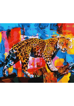 Malowanie po numerach - Jasny lampart 40x50cm