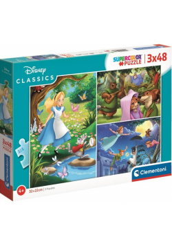 Puzzle 3x48 Super Kolor Disney Classic