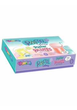Farby plakatowe Pastel 20 ml 6 kolorów