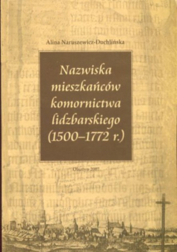 Nazwiska mieszkańców komornictwa lidzbarskiego