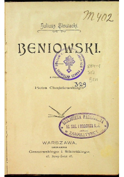 Beniowski 1896 r