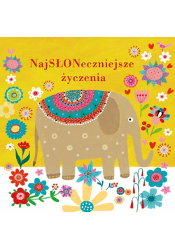 Karnet B6 Urodziny- Słoń
