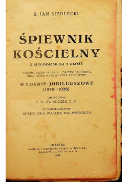 Śpiewnik kościelny 1947 r .