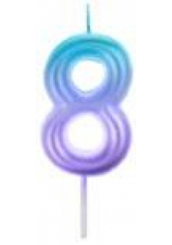 Świeczka 8 ombre