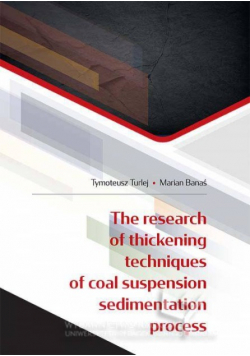 The research of thickening techniques of coal suspension sedimentation process