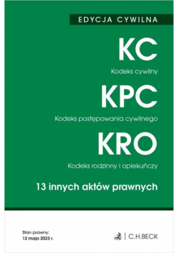 Edycja Cywilna. Kc, Kpc, Kro W.47