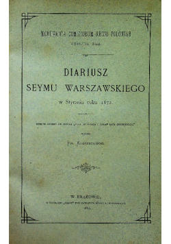Dariusz Seymu Warszawskiego 1880 r.