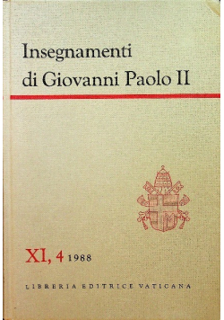 Insegnamenti di Giovanni Paolo II Tom XI Część 4
