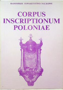 Corpus Inscriptionum Poloniae tom VII
