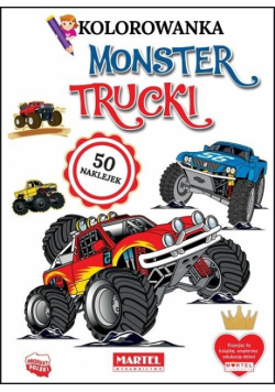 Kolorowanka z naklejkami. Monster trucki