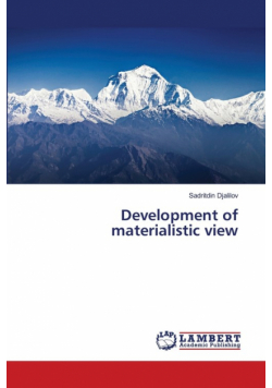 Development of materialistic view