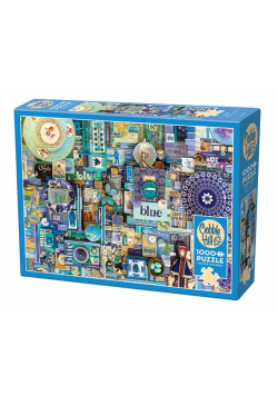 Puzzle 1000 Pomaluj mój świat na kolor...niebieski