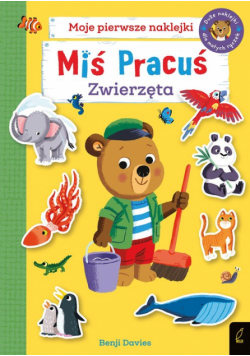 Miś Pracuś Zwierzęta Książka z naklejkami
