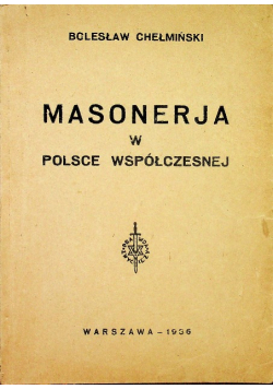 Masonerja w Polsce współczesnej 1936 r.