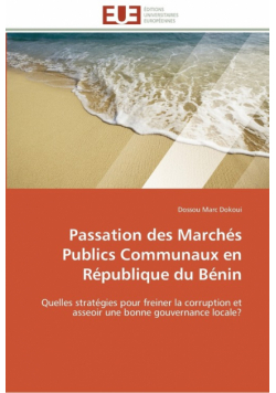 Passation des marchés publics communaux en république du bénin