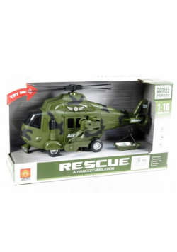 Helikopter ze światłem i dźwiękiem wojskowy 30 cm