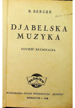 Djabelska muzyka 1934 r