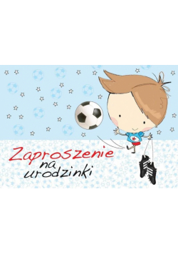Zaproszenie ZZ-024 Urodziny piłkarz (5 szt.)