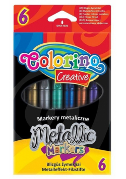 Markery metalizowane 6 kolorów