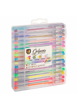 Długopisy żelowe w walizce 30 kolorów