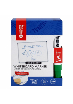 Marker do tablic zielony (10szt) MemoBe