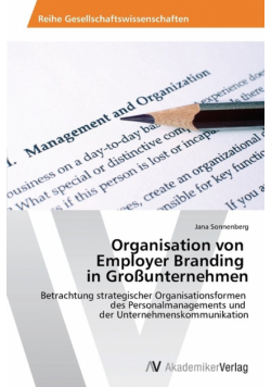 Organisation Von Employer Branding in Grossunternehmen