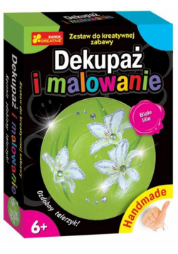 Handmade - Dekupaż i malowanie. Białe lilie