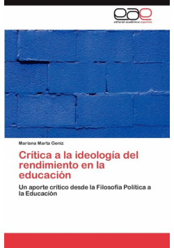 Critica a la Ideologia del Rendimiento En La Educacion