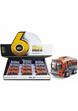 Autobus metalowy 1:36 (12szt)