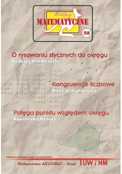 Miniatury matematyczne 58 O rysowaniu stycznych..