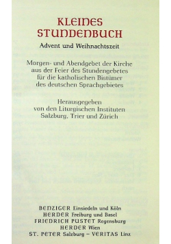 Kleines Stundenbuch