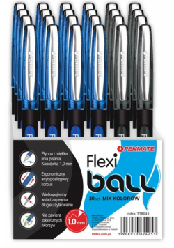 Długopis Flexi Ball mix (30szt) PENMATE