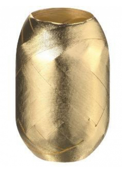 Wstążka kłębuszek 15m/8mm złota wytłaczana