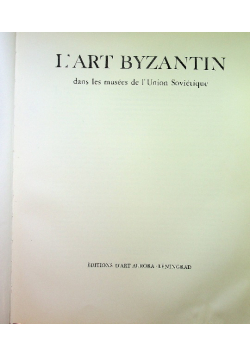 L art Byzantin